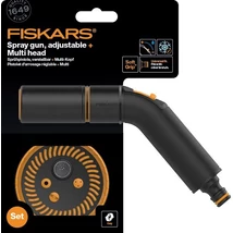 Fiskars Comfort locsolópisztoly, állítható öntözőfej + öntözőfej, multi