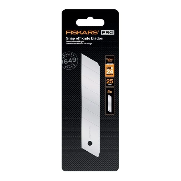 Fiskars Pótpengék Snap-off pengekéshez, (25 mm), 5 darabos