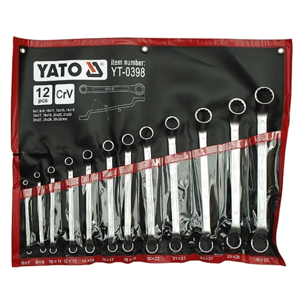 YATO Csillagkulcs klt. 12r. 6-32-ig  CrV