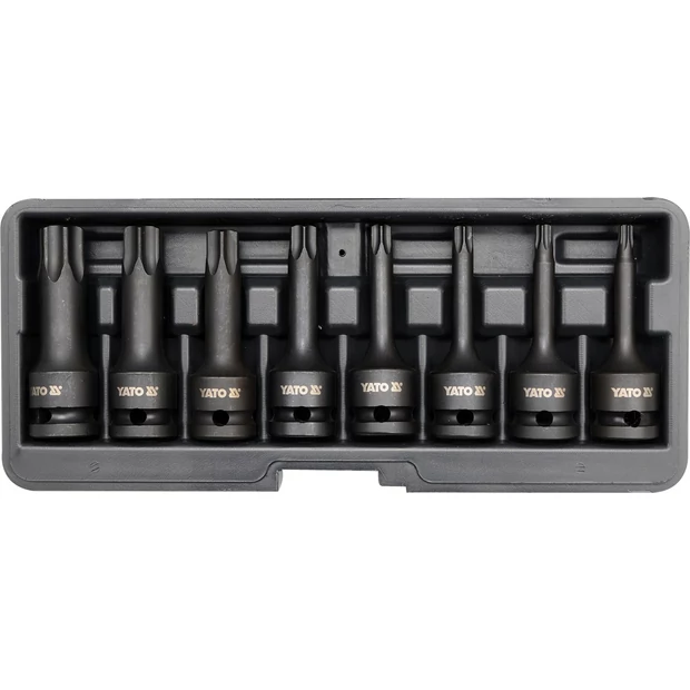 YATO Bit dugókulcs készlet gépi Torx 1/2 col 8 részes T30-T80