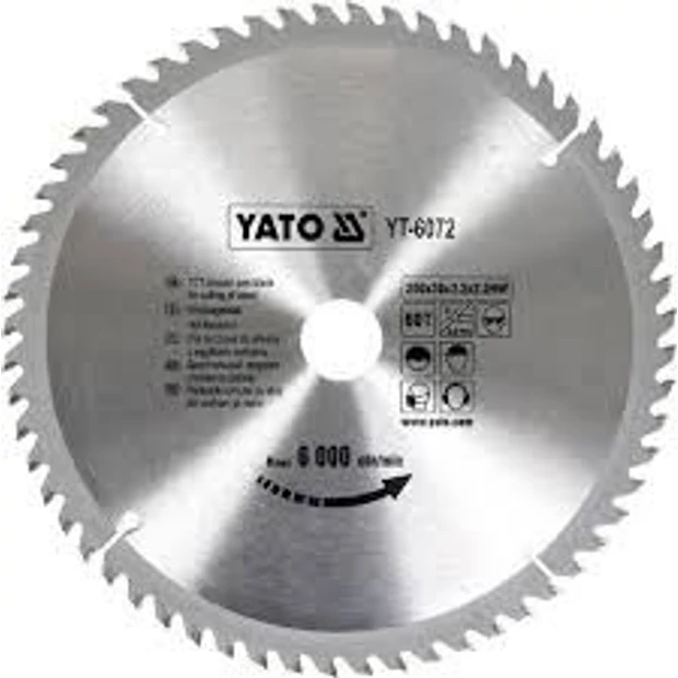 YATO Fűrésztárcsa fához 250/30/60